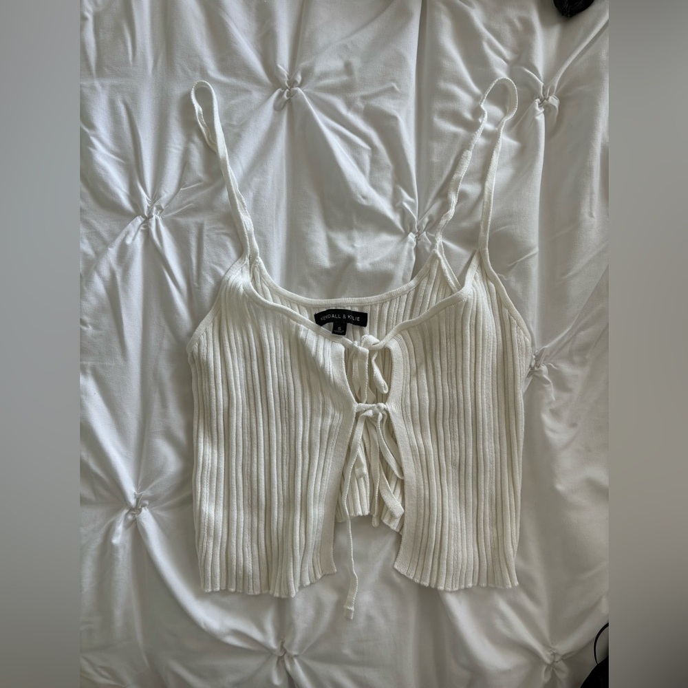 Kendall and Kylie Open front crop top size small